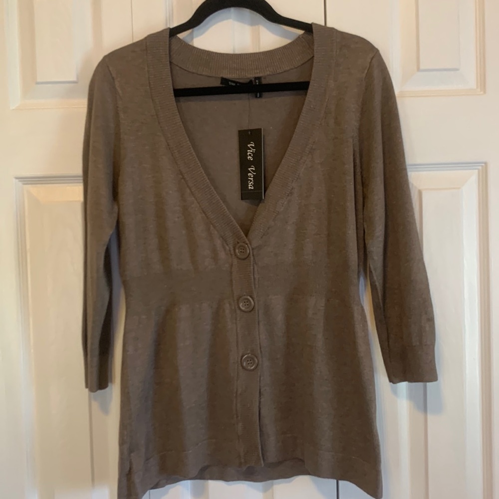 3/4 Sleeve Button Front Cardigan Size XL NWT